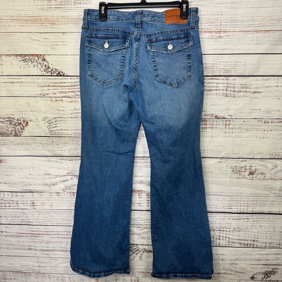 Lucky Brand Jeans size 10 super Flare low rise casual stretch‎ denim Jeans - Picture 6 of 9